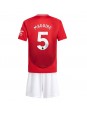 Manchester United Harry Maguire #5 Hjemmedraktsett Barn 2024-25 Korte ermer (+ bukser)